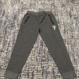 Charcoal Kids Jogger Pants with Logo